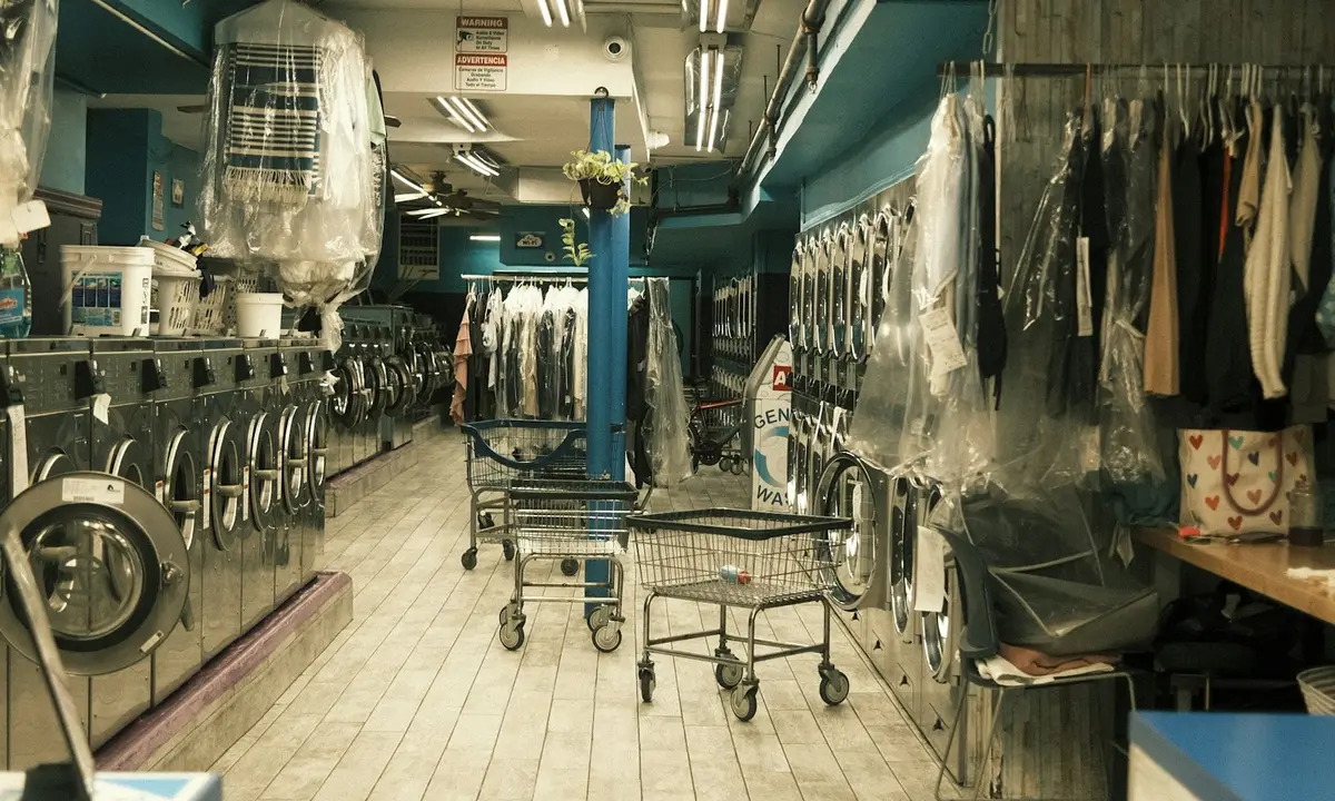 Inside Graustark Laundry